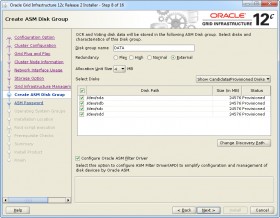 Oracle GI 12c R2 Installer - Step 8