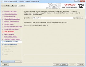 Oracle GI 12c R2 Installer - Step 13